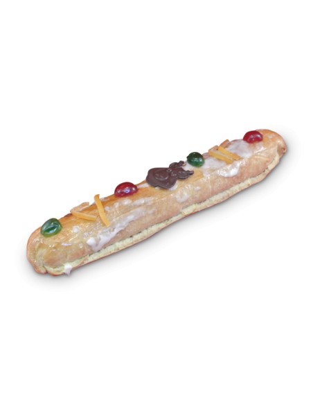 Kerststaaf met decoratie