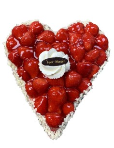 Hartenvlaai aardbeien (6pers.)