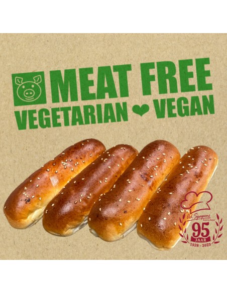 Worstenbroodje Vegetarisch (4stuks)