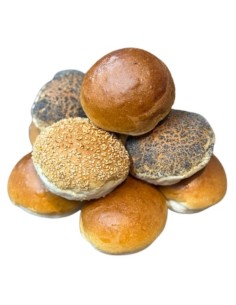 10 Mini Broodjes Bruin Gesorteerd