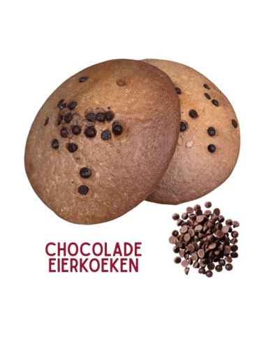 Chocolade eierkoeken 2 stuks