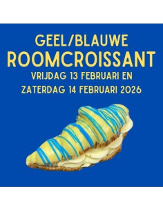 Geel/Blauwe RoomCroissant