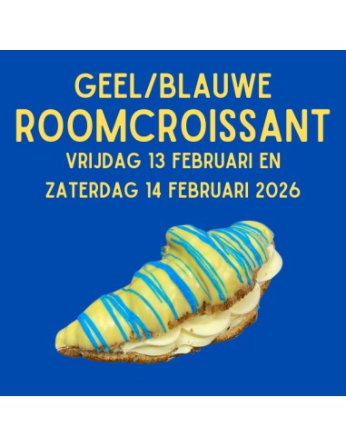 Geel/Blauwe RoomCroissant